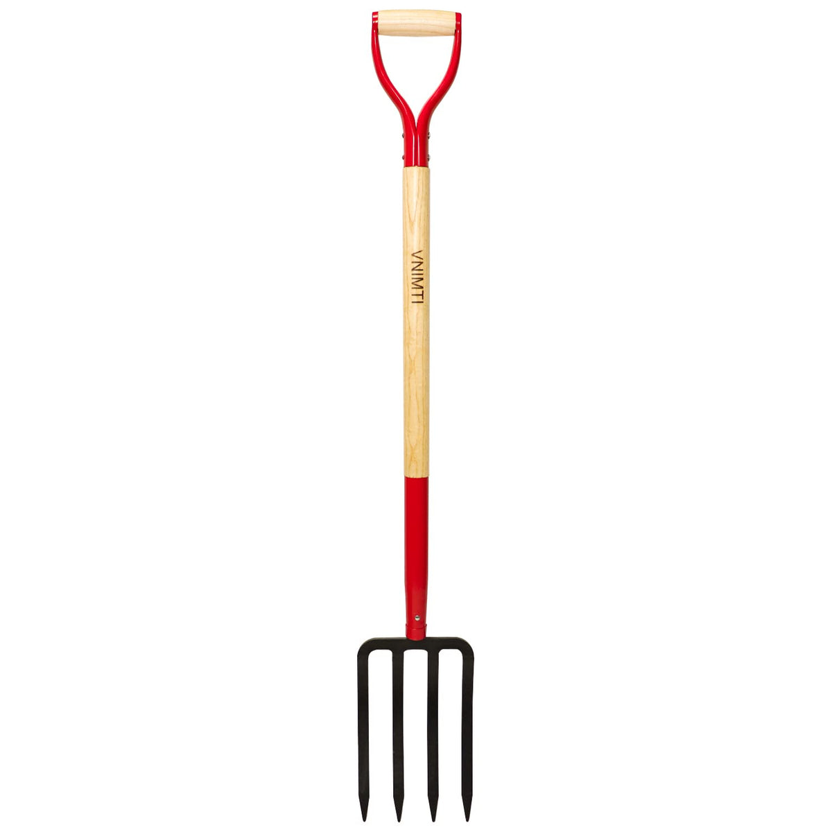 VNIMTI garden fork 4-tine spading fork for easy soil loosening and bed prep.