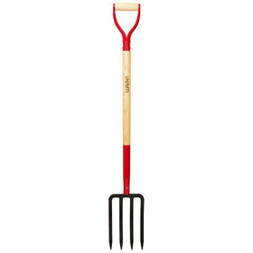 VNIMTI garden fork 4-tine spading fork for easy soil loosening and bed prep.