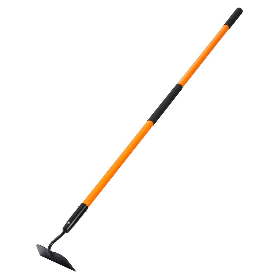 VNIMTI Garden Hoe with 58-inch fiberglass handle for extended reach and reduced back strain.