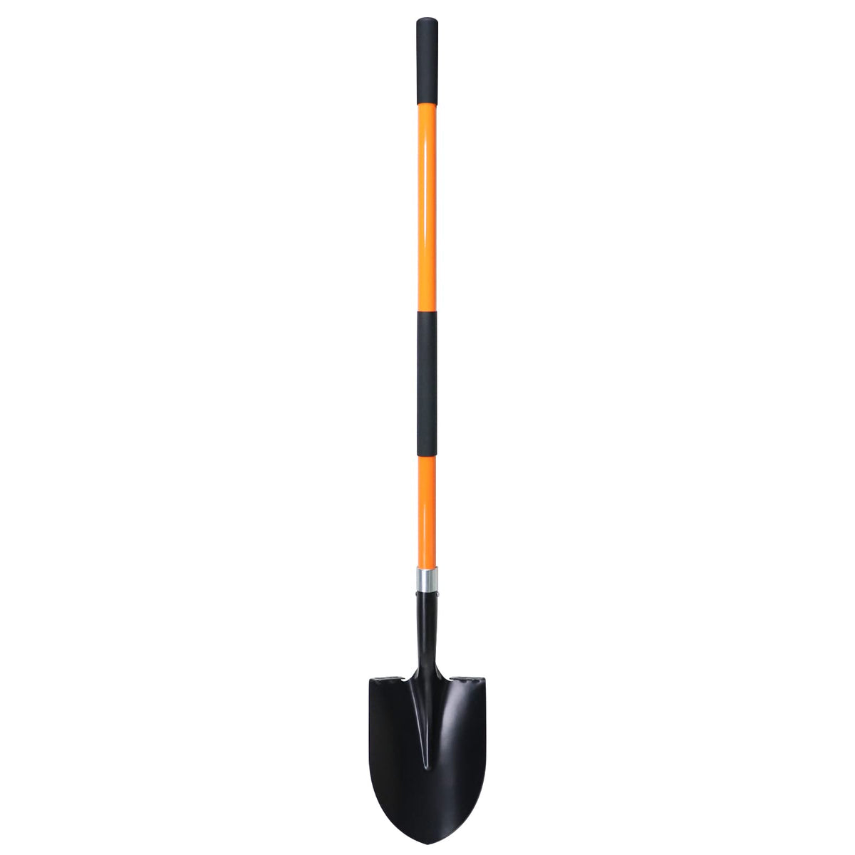 VNIMTI heavy-duty shovel close-up shows a sharp steel blade for efficient digging