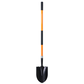VNIMTI heavy-duty shovel close-up shows a sharp steel blade for efficient digging