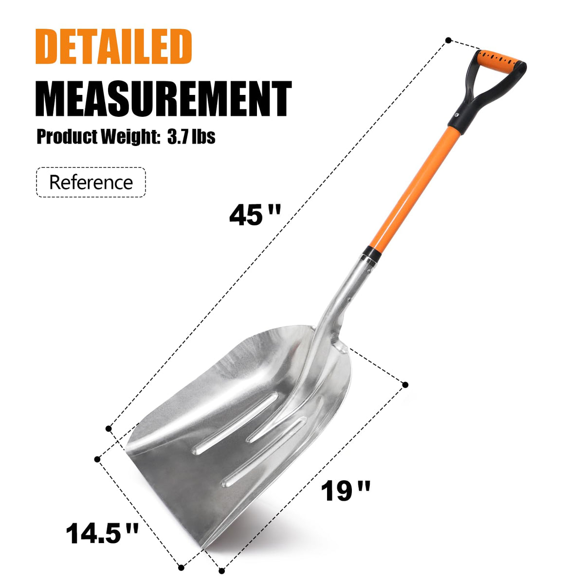 VNIMTI multi-use shovel handles snow, gardening, and yard tasks