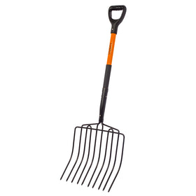 VNIMTI Pitch Fork with 10-tine wide head for quick bedding transfers