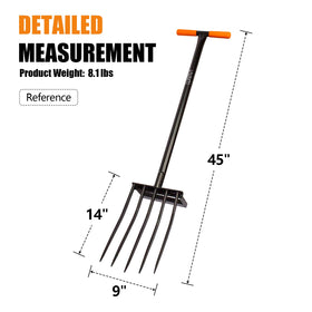 VNIMTI pitch fork supports efficient digging and harvesting roots.