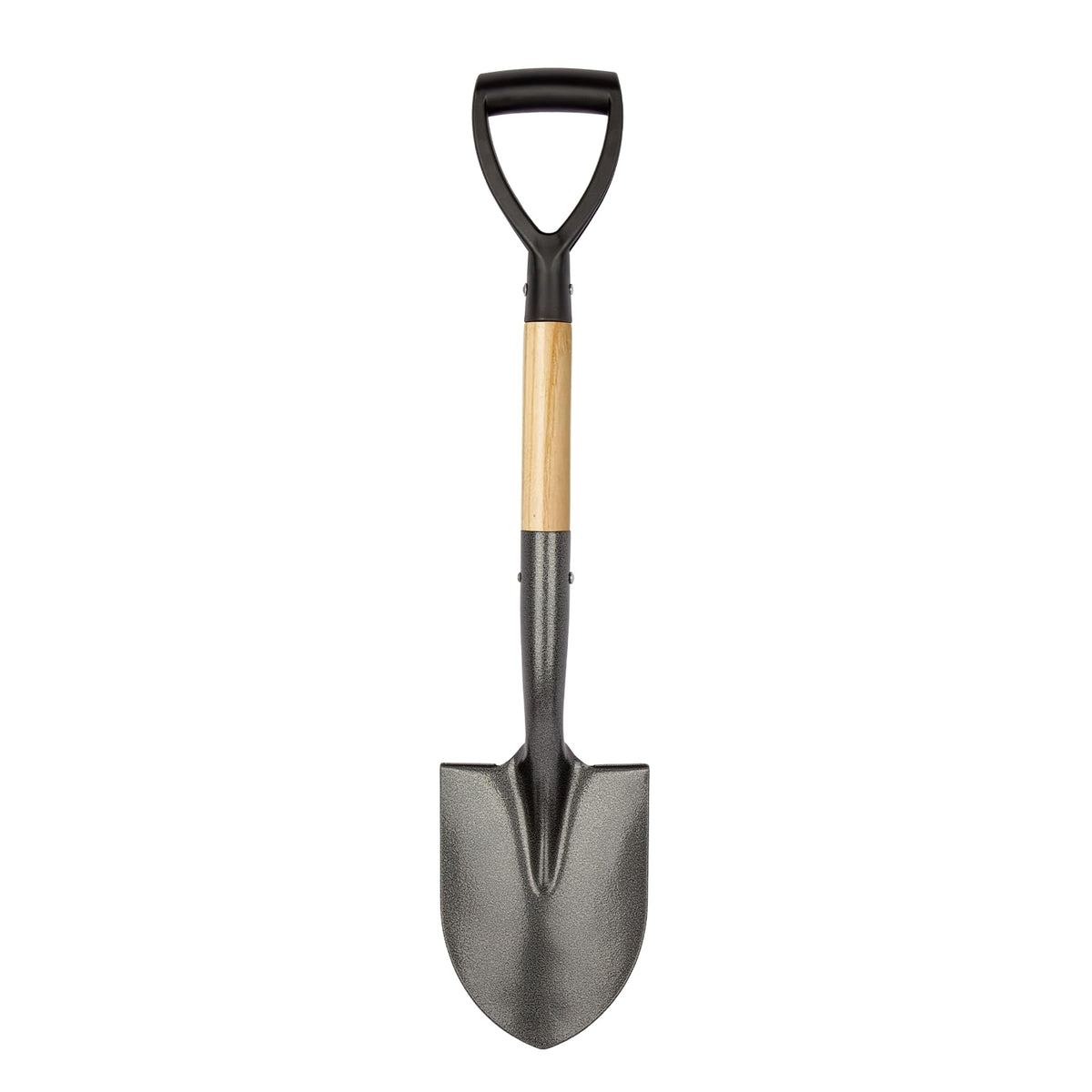 VNIMTI shovel round-blade close-up shows carbon-steel durability for tough soil.