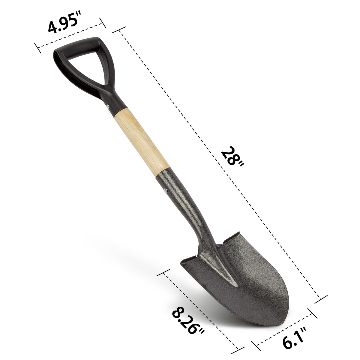 VNIMTI shovel sturdy structure ensures reliable performance in the garden.