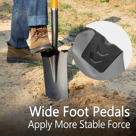 VNIMTI high-carbon steel head delivers lasting durability for tough garden tasks.