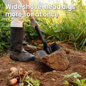 VNIMTI stepped pedals and top fins enable stable footing while digging.