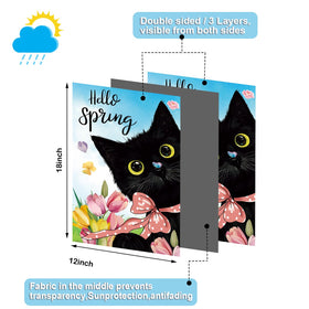Voajocc cat flags spring design for welcoming season outdoors