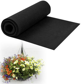 Voccos 12x40 inch black felt planter liner roll for versatile planting setups