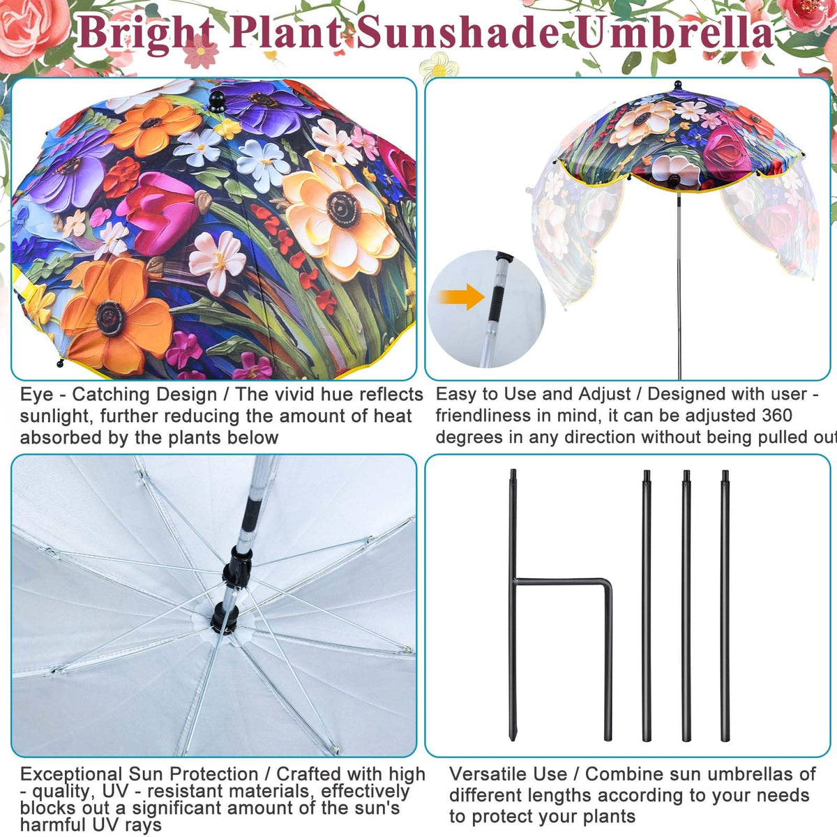 Voccos durable alloy frame supporting garden shade structure.