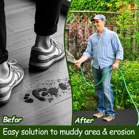 Voccos mulch mat edging border use for defined garden borders and clean lines