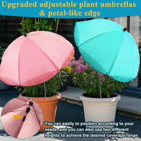 Voccos adjustable-angle canopy allows precise shade on flowering and vegetable beds.