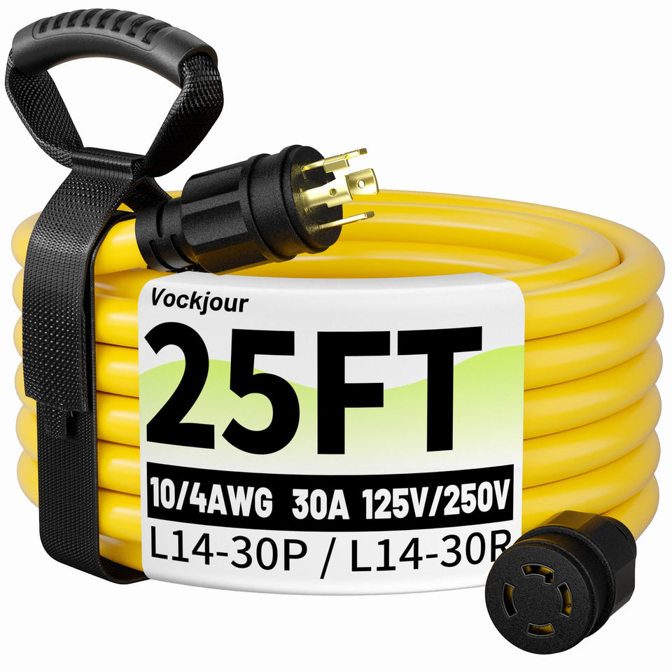 Vockjour twist-lock plug connection for secure outdoor power delivery.