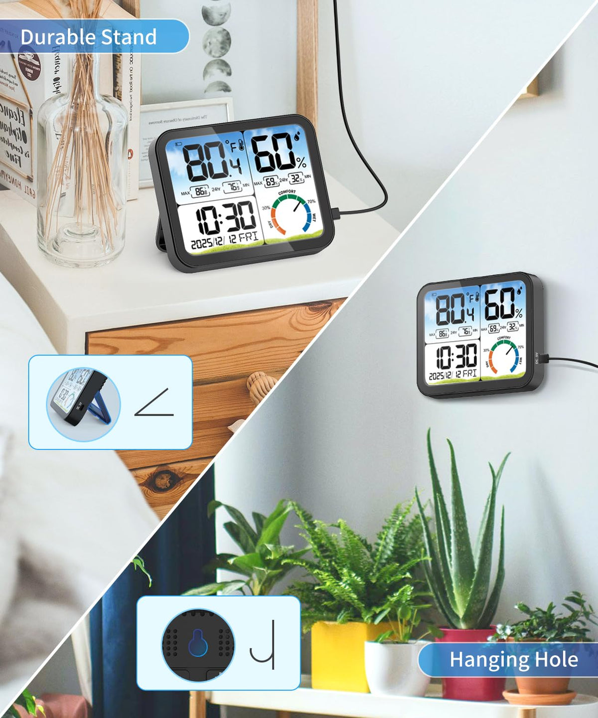 VOCOO includes batteries and manual for immediate setup and use.