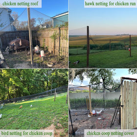 Vocray garden netting 1-inch mesh shields blueberries and vegetables.