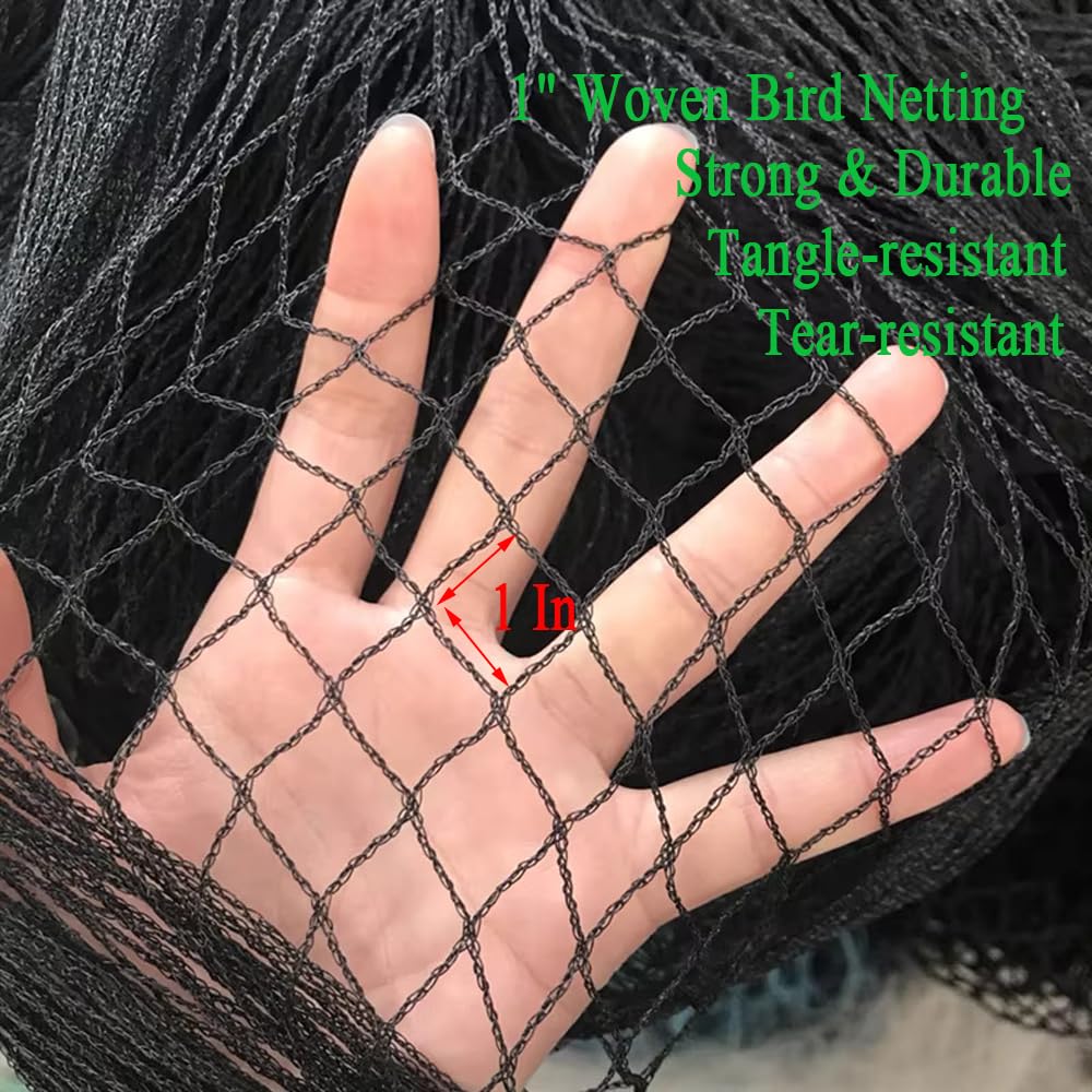Vocray strong-woven poultry netting roof cover withstands wind and rain.