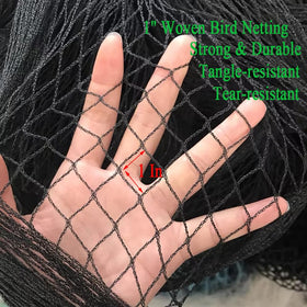 Vocray strong-woven poultry netting roof cover withstands wind and rain.