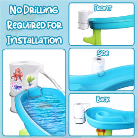 Vodolo Water Table Pump 4W motor delivers strong, steady water flow for continuous play.