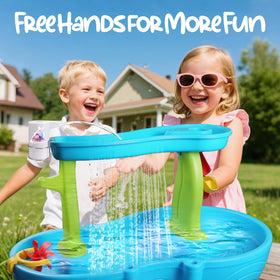 Vodolo Water Table Pump cordless operation offers safe, flexible outdoor use for kids.