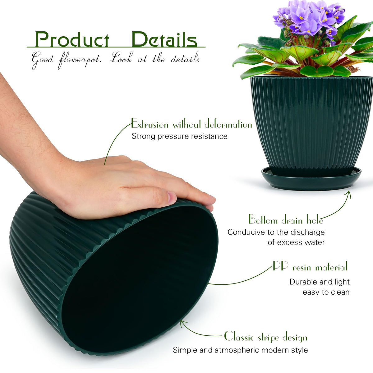 Vodotion sturdy PP plastic ensures durable indoor use.