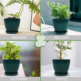 Vodotion matte-finish planters add a modern touch to interiors.