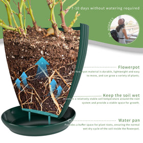 Vodotion compact six-pack set keeps plants organized and stylish.
