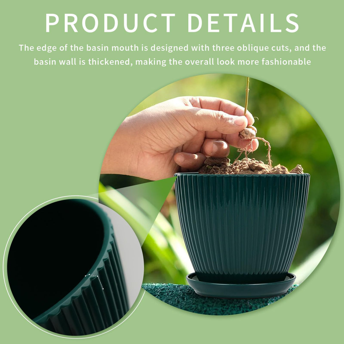 Vodotion plant pots support varied indoor arrangements without crowding spaces.
