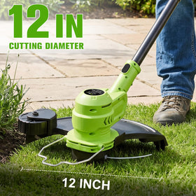VOERJIA 2in1 trimmer wheeled edger enabling seamless mode switch.