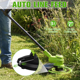 VOERJIA auto line feed spools reduce manual winding efforts.