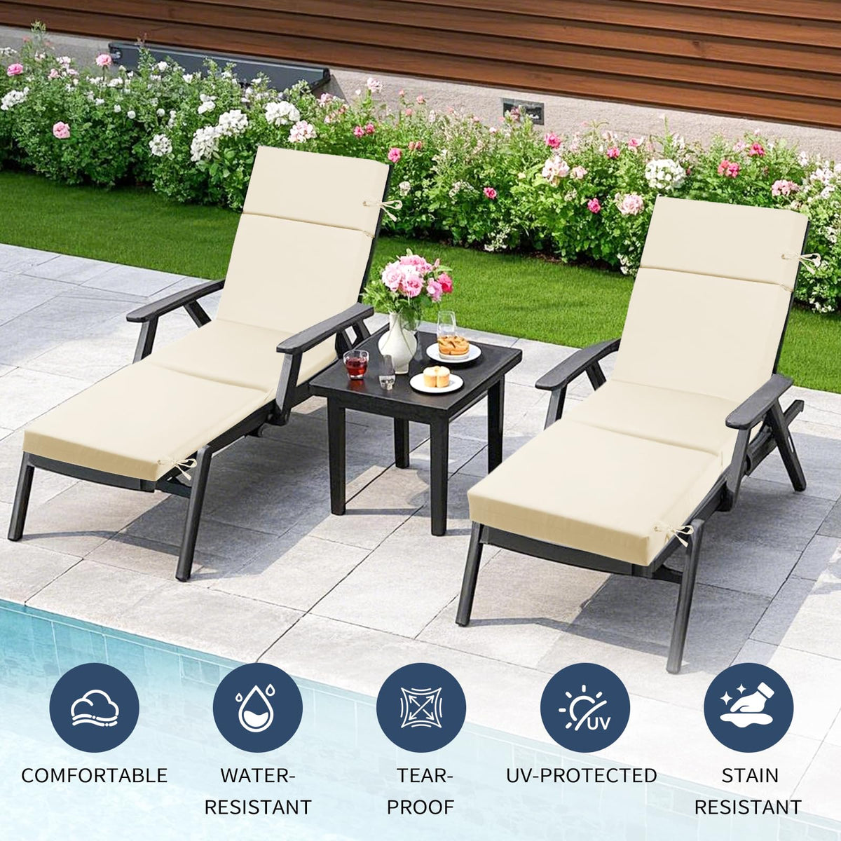 VOGVOG removable zippered cover enables easy cleaning after outdoor use