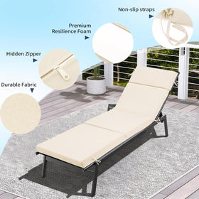 VOGVOG cushion with secure ties stays in place on windy patios