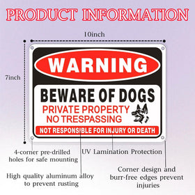 Voiluk aluminum warning sign with reflective coating, ideal for outdoor durability.