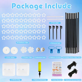 Voircoloria balloon arch frame with 9ft adjustable height adapts to venue ceilings