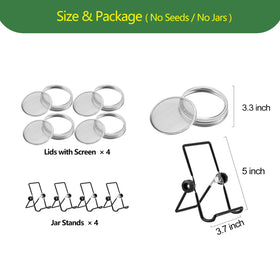 Gift-ready VOLCANOES CLUB sprouting kit for sprout lovers and kitchen hobbyists