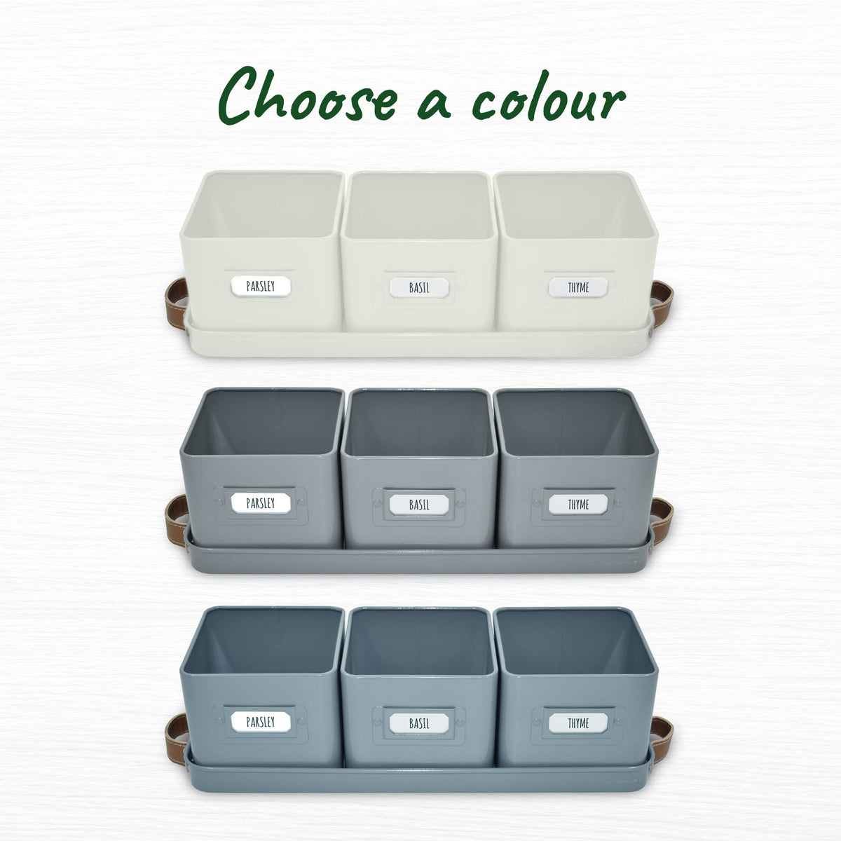 Volila steel indoor herb planter ideal for bright window sun.
