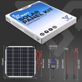 Voltset 12V charging setup for trailers and RVs.