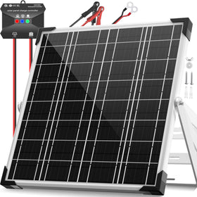 Voltset 12V solar charger panel delivering efficient battery charging.