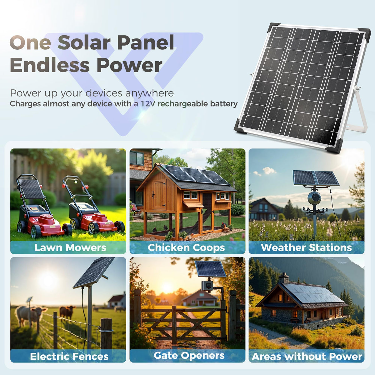 Voltset powers RV, trailer, and marine electronics.