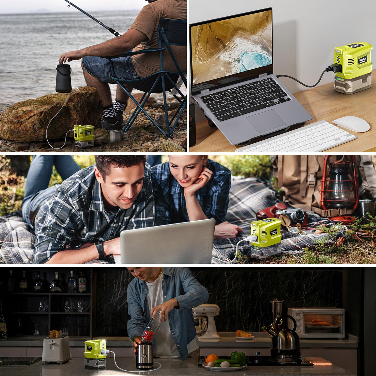VoLtTech compact portable power hub for travel and camping