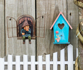 vomiceak lawn gnome tree-face accent perfect for yard walls.