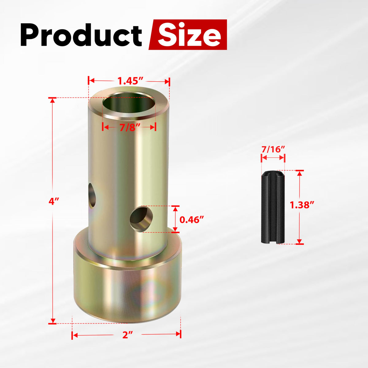 VONLX zinc-plated steel construction offers rust resistance and durability.
