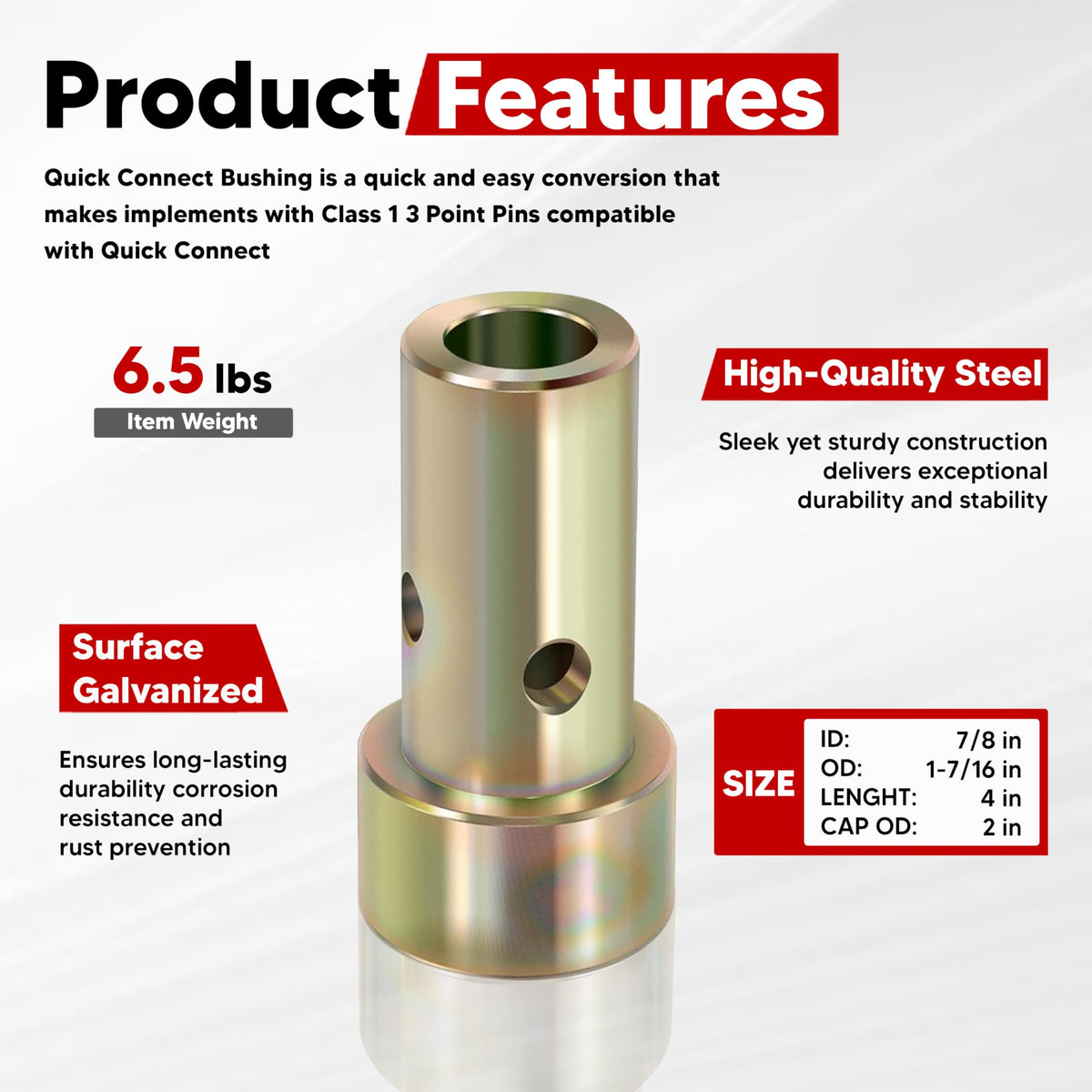 VONLX lynch pins for quick hitch installation and reliable attachments.