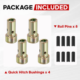 VONLX Cat 1 compatibility supports broad quick hitch compatibility.