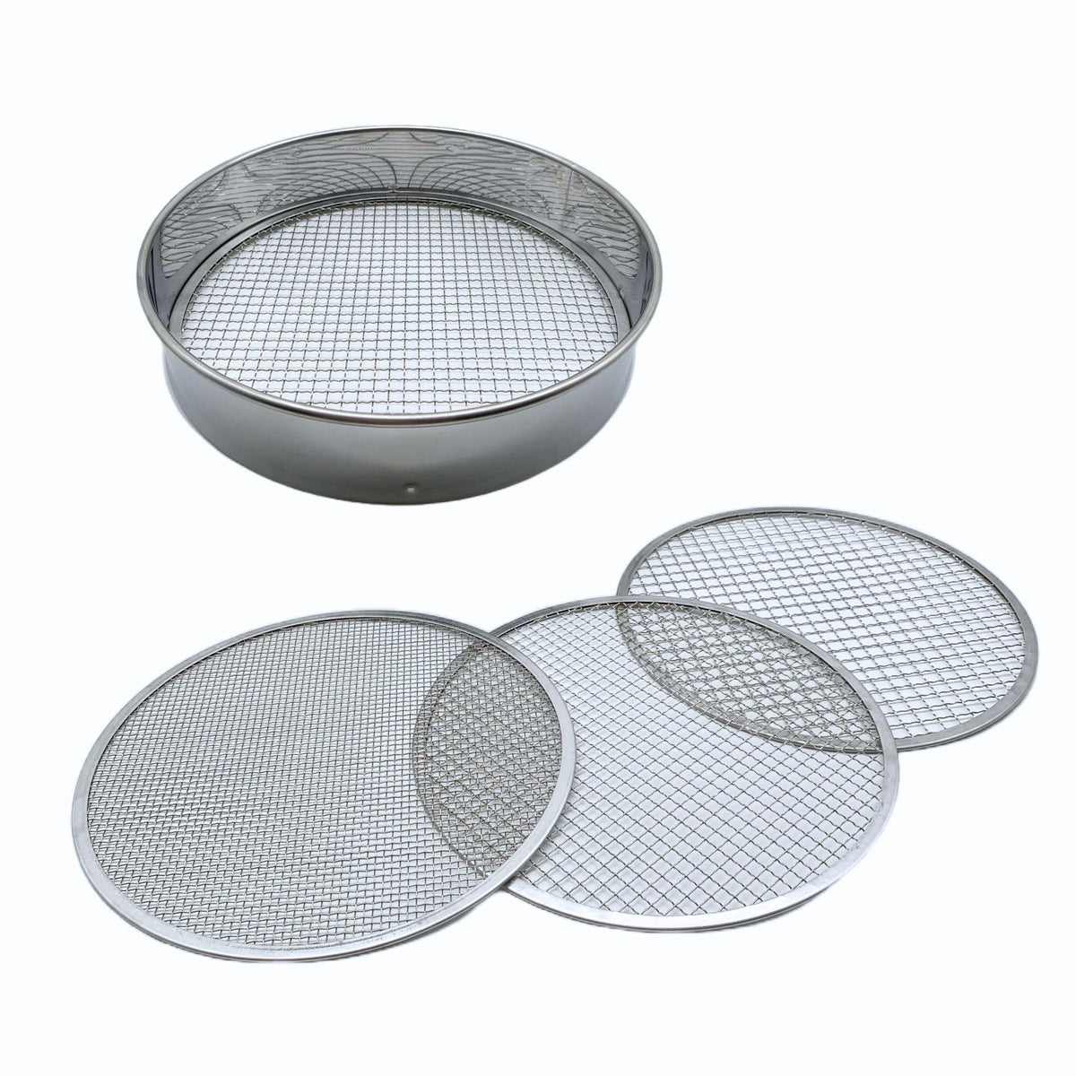 Vonoso soil sifter frame with durable stainless steel construction.