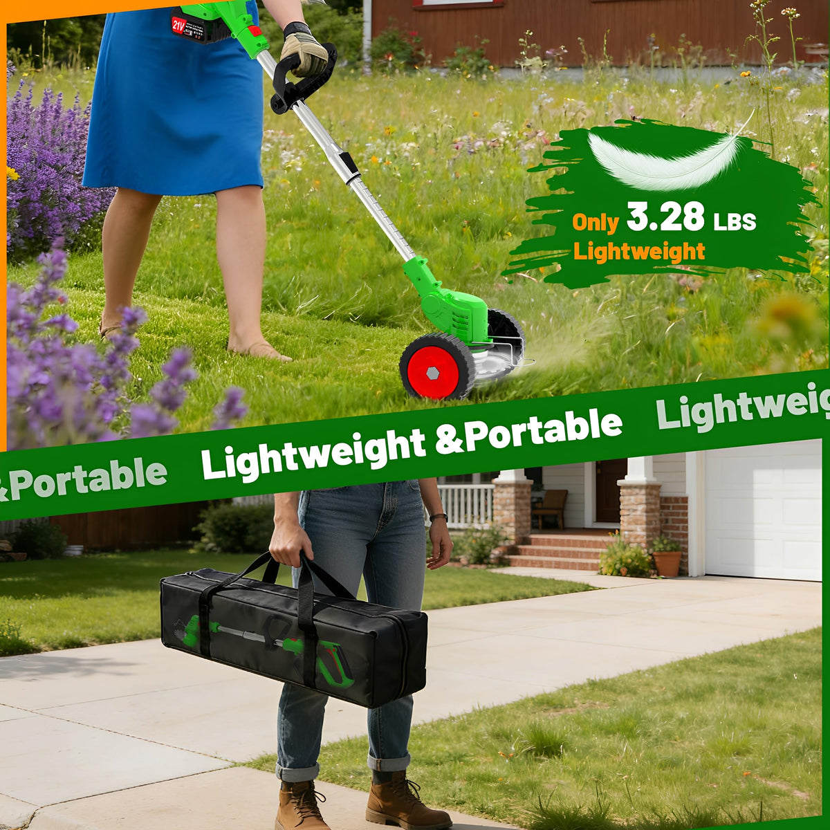 Vopot weed wacker blade types for various vegetation