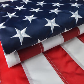 VORENUS American Flag 2.5x4ft on Oxford polyester for outdoor display.