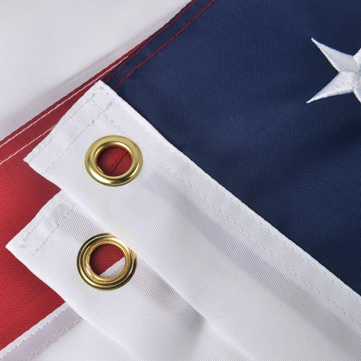 VORENUS American Flag featuring brass grommets for secure mounting.