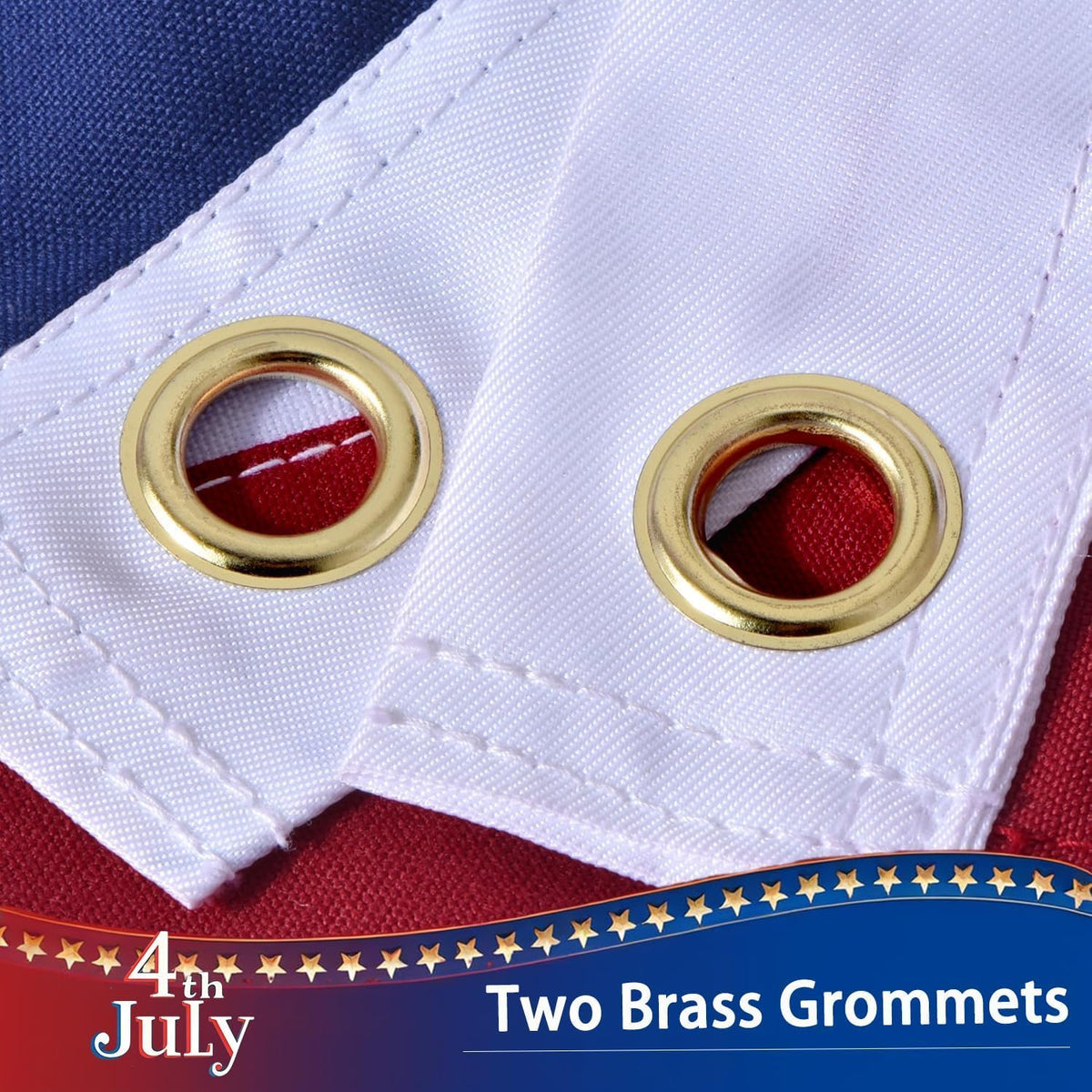 VORENUS American flag sewn-stripes detail demonstrates precise craftsmanship