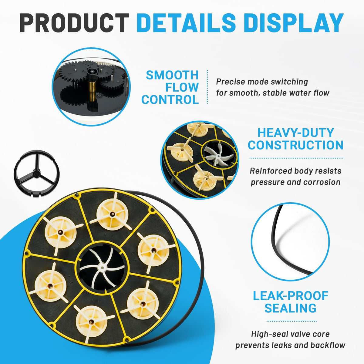 6-port valve base compatibility supports both old and current installation bases.